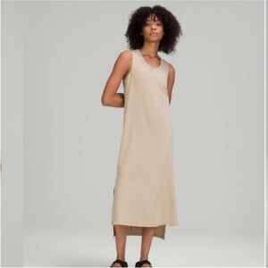 Lululemon All Yours Tank Maxi Dress, beige, Size Small